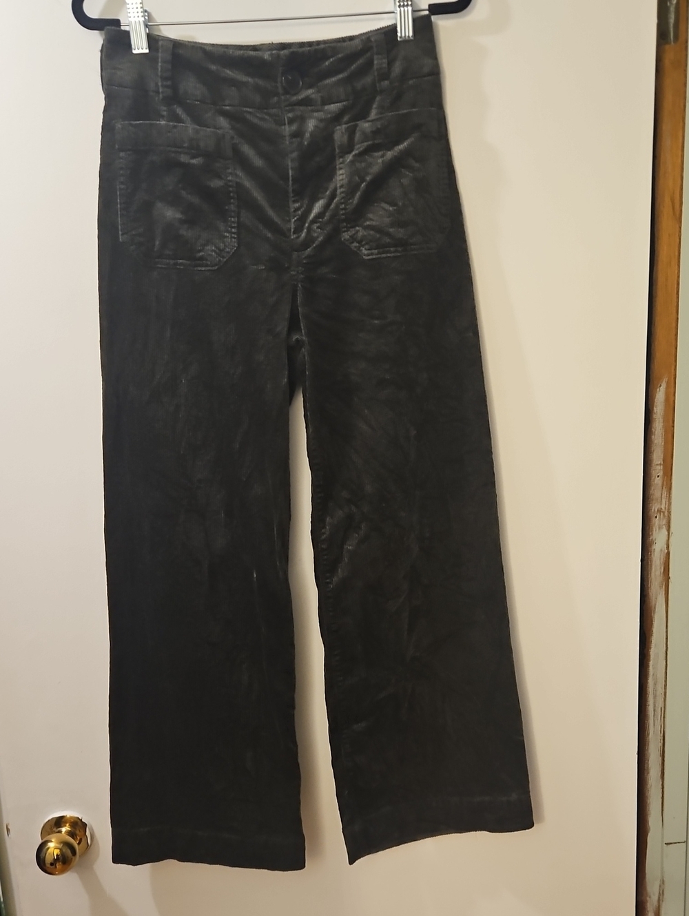 Anthropologie Maeve Collette Green Wide-Leg Corduroy Pants Size 26 - Picture 3 of 13